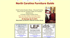 Desktop Screenshot of northcarolinafurnitureguide.com