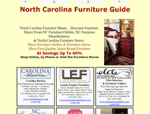 Tablet Screenshot of northcarolinafurnitureguide.com